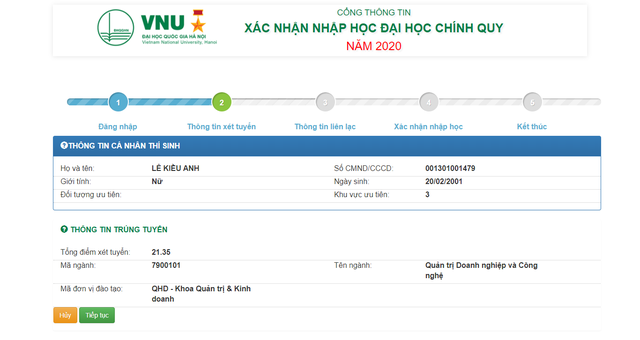 ĐH Quốc gia Hà Nội: Thí sinh nhập học trực tuyến, không phải đến trường - 2 ĐH Quốc gia Hà Nội: Thí sinh nhập học trực tuyến, không phải đến trường - 2