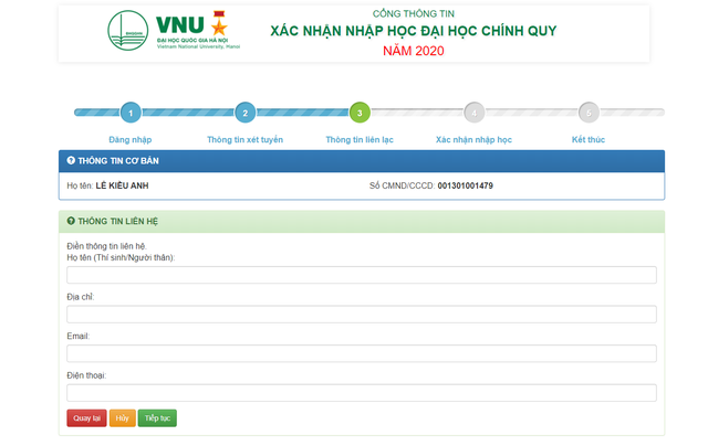 ĐH Quốc gia Hà Nội: Thí sinh nhập học trực tuyến, không phải đến trường - 3 ĐH Quốc gia Hà Nội: Thí sinh nhập học trực tuyến, không phải đến trường - 3