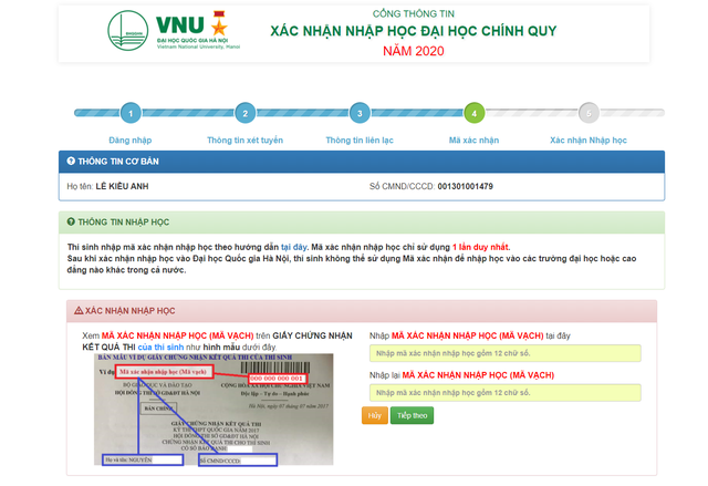 ĐH Quốc gia Hà Nội: Thí sinh nhập học trực tuyến, không phải đến trường - 4 ĐH Quốc gia Hà Nội: Thí sinh nhập học trực tuyến, không phải đến trường - 4