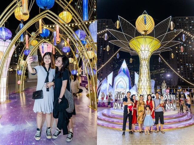 Chiêm ngưỡng Cây Đèn Lồng hoa đăng “khổng lồ” nhận kỷ lục lớn nhất Việt Nam - 2 Chiêm ngưỡng Cây Đèn Lồng hoa đăng “khổng lồ” nhận kỷ lục lớn nhất Việt Nam - 2
