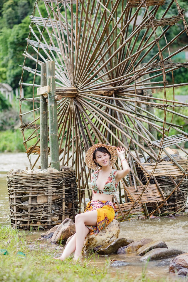 Miss Asia Tourism is infatuated with autumn beauty Tu Le, Mu Cang Chai - 14