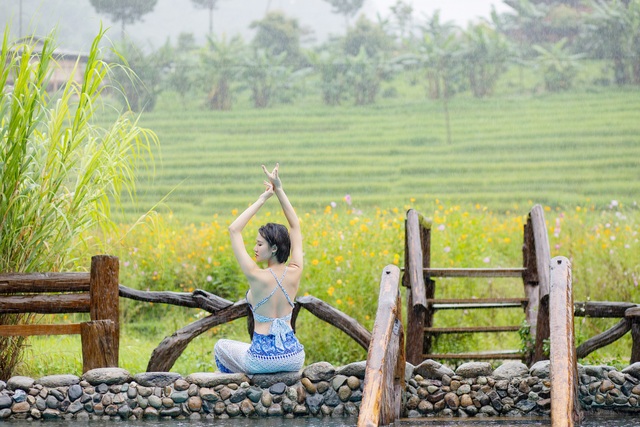 Miss Asia Tourism is infatuated with the beauty of autumn Tu Le, Mu Cang Chai - 11