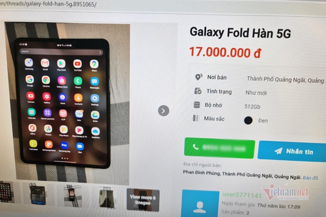 Galaxy Fold rao bán đầy trên mạng, mất nửa giá chỉ sau một năm - 1 Galaxy Fold rao bán đầy trên mạng, mất nửa giá chỉ sau một năm - 1