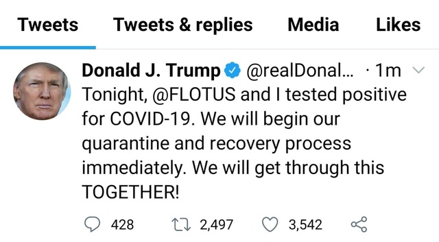 Tổng thống Trump và phu nhân Melania mắc Covid-19 - 2 Tổng thống Trump và phu nhân Melania mắc Covid-19 - 2