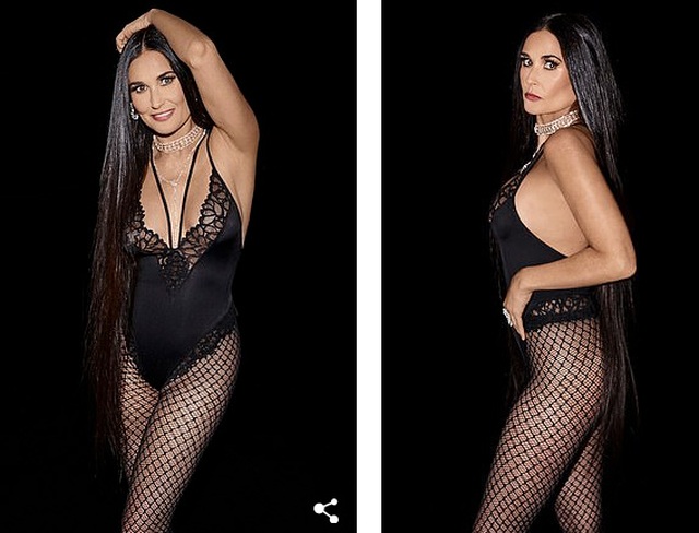 58 tuổi, Demi Moore vẫn tự tin mặc đồ mát mẻ - 1 58 tuổi, Demi Moore vẫn tự tin mặc đồ mát mẻ - 1