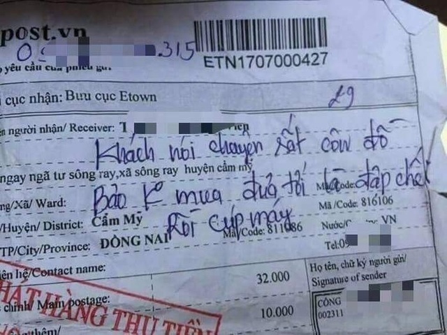 Dở khóc dở cười với muôn kiểu bom hàng: Làm khổ chủ quán, làm tội shipper - 2 Dở khóc dở cười với muôn kiểu bom hàng: Làm khổ chủ quán, làm tội shipper - 2