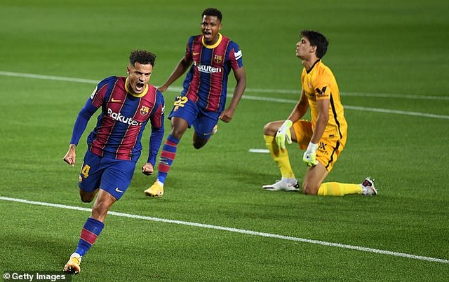 Messi nhạt nhòa, Barcelona đứt mạch toàn thắng ở La Liga - 4
