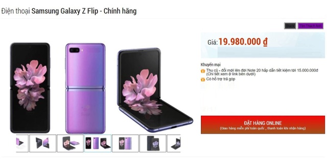 Nhiều hệ thống bán lẻ xả hàng Galaxy Z Flip, giá giảm gần một nửa - 1