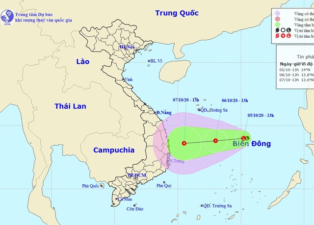 Vùng áp thấp nhiệt đới sẽ gây mưa rất to và kéo dài ở Trung Bộ - 1