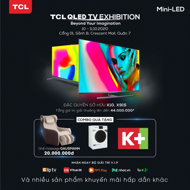 Trải nghiệm TV Mini-Led đầu tiên trên thế giới từ TCL tại Cresentmall Quận 7 - 3 Trải nghiệm TV Mini-Led đầu tiên trên thế giới từ TCL tại Cresentmall Quận 7 - 3