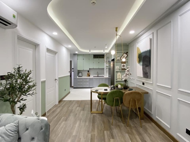 Độc đáo căn hộ màu xanh đẹp như tranh của vợ chồng trẻ Sài Gòn - 2 Độc đáo căn hộ màu xanh đẹp như tranh của vợ chồng trẻ Sài Gòn - 2