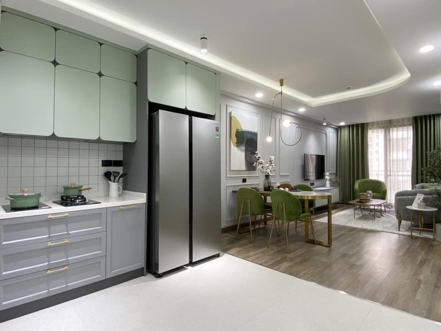 Độc đáo căn hộ màu xanh đẹp như tranh của vợ chồng trẻ Sài Gòn - 3 Độc đáo căn hộ màu xanh đẹp như tranh của vợ chồng trẻ Sài Gòn - 3