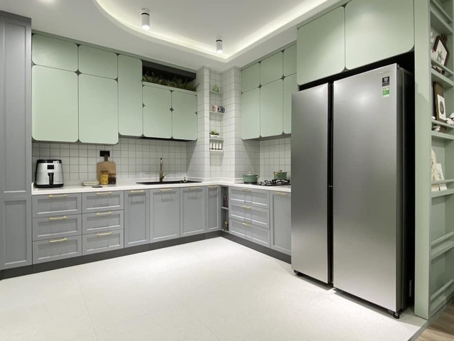 Độc đáo căn hộ màu xanh đẹp như tranh của vợ chồng trẻ Sài Gòn - 5 Độc đáo căn hộ màu xanh đẹp như tranh của vợ chồng trẻ Sài Gòn - 5