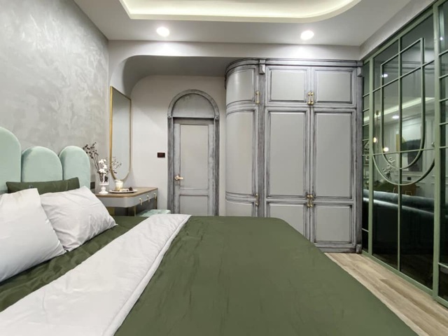 Độc đáo căn hộ màu xanh đẹp như tranh của vợ chồng trẻ Sài Gòn - 8 Độc đáo căn hộ màu xanh đẹp như tranh của vợ chồng trẻ Sài Gòn - 8