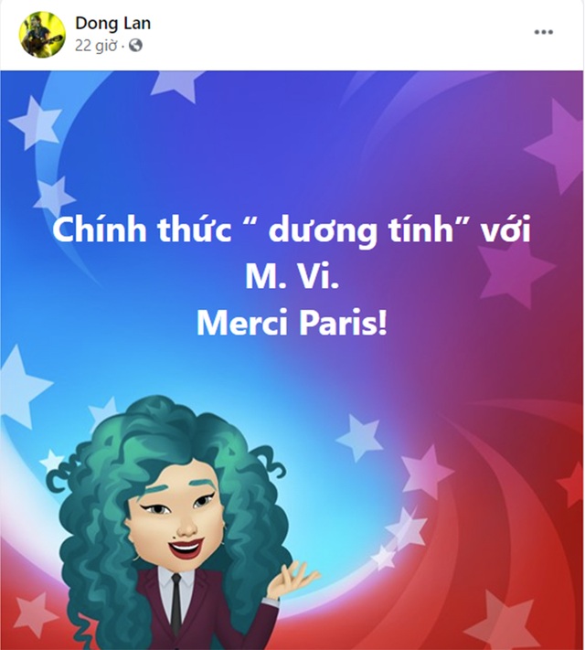 Ca sĩ Đồng Lan bị nhiễm Covid-19 tại Pháp - 1 Ca sĩ Đồng Lan bị nhiễm Covid-19 tại Pháp - 1