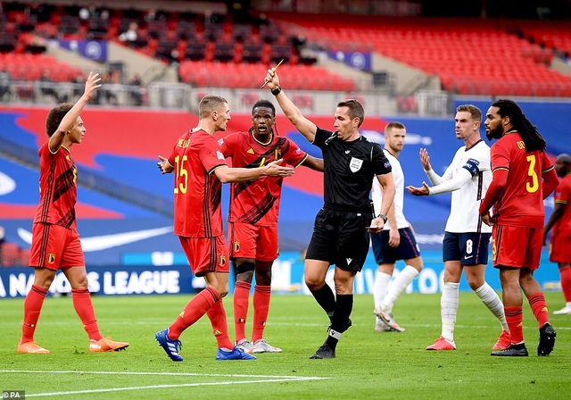 England team won Belgium - 4