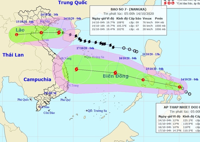 Chiều nay bão số 7 đi vào đất liền các tỉnh Thái Bình đến Nghệ An - 1