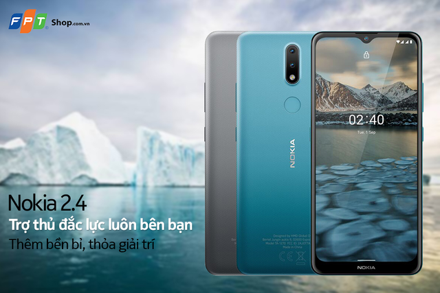 Nokia 2.4 giảm 200.000 đồng, trả góp 0% lãi suất tại FPT Shop - 2 Nokia 2.4 giảm 200.000 đồng, trả góp 0% lãi suất tại FPT Shop - 2