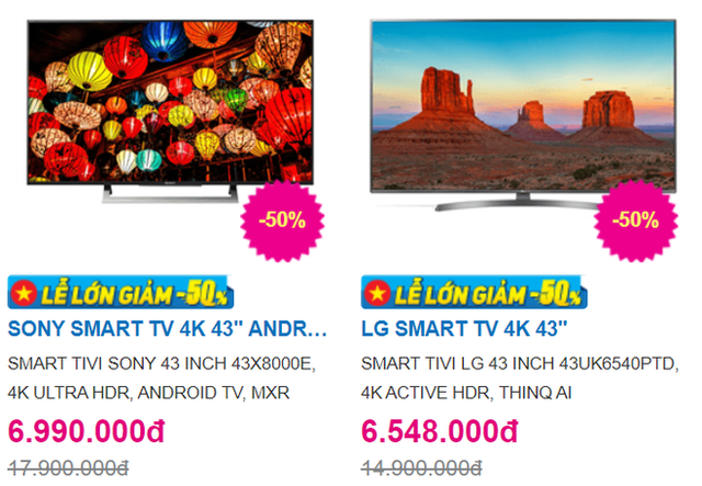 Trong bão giảm giá 50%, tivi 4K 43 inch có giá bán rẻ không tưởng - 3 Trong bão giảm giá 50%, tivi 4K 43 inch có giá bán rẻ không tưởng - 3