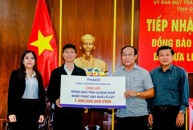 Thaco ủng hộ đồng bào bị lũ lụt 3 tỷ đồng - 1 Thaco ủng hộ đồng bào bị lũ lụt 3 tỷ đồng - 1