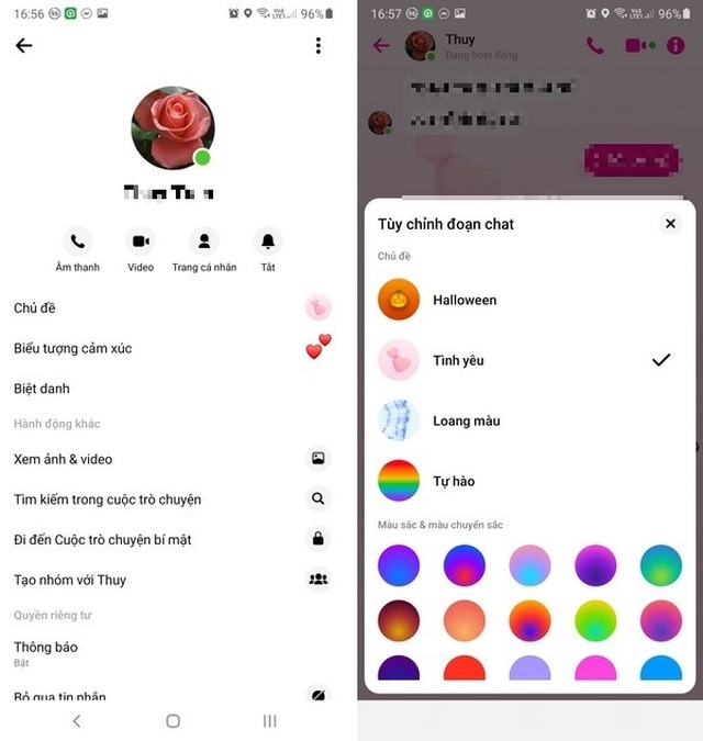 Hướng dẫn thay đổi màu sắc khung chat Messenger trên máy tính và smartphone - 4