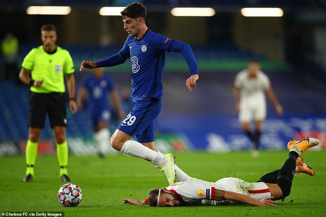 Hàng công gây thất vọng, Chelsea bị Sevilla cầm chân trên sân nhà - 4 Hàng công gây thất vọng, Chelsea bị Sevilla cầm chân trên sân nhà - 4