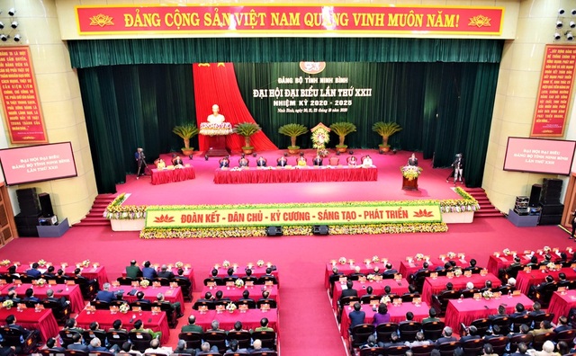 Khai mạc Đại hội Đảng bộ tỉnh Ninh Bình lần thứ XXII - 5 Khai mạc Đại hội Đảng bộ tỉnh Ninh Bình lần thứ XXII - 5