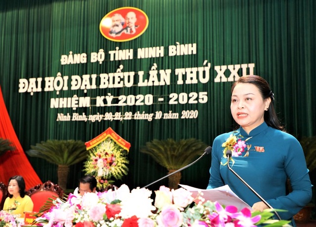 Bà Nguyễn Thị Thu Hà tái đắc cử Bí thư Tỉnh ủy Ninh Bình - 2 Bà Nguyễn Thị Thu Hà tái đắc cử Bí thư Tỉnh ủy Ninh Bình - 2