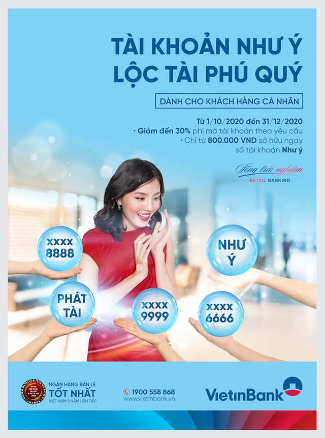 “Tài khoản như ý - Lộc tài phú quý” cùng VietinBank - 1 “Tài khoản như ý - Lộc tài phú quý” cùng VietinBank - 1