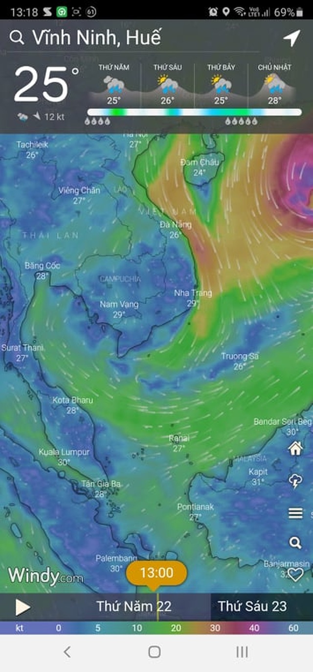 Tham khảo ứng dụng theo dõi và dự báo hướng đi của bão để đề phòng - 1