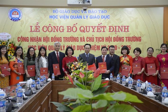 Học viện Quản lý giáo dục công bố Hội đồng trường nhiệm kỳ 2020-2025 . - 1 Học viện Quản lý giáo dục công bố Hội đồng trường nhiệm kỳ 2020-2025 . - 1
