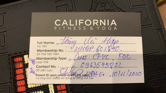 Mua thẻ tập gym California 1 năm vẫn liên tiếp bị trừ tiền hàng tháng - 4 Mua thẻ tập gym California 1 năm vẫn liên tiếp bị trừ tiền hàng tháng - 4