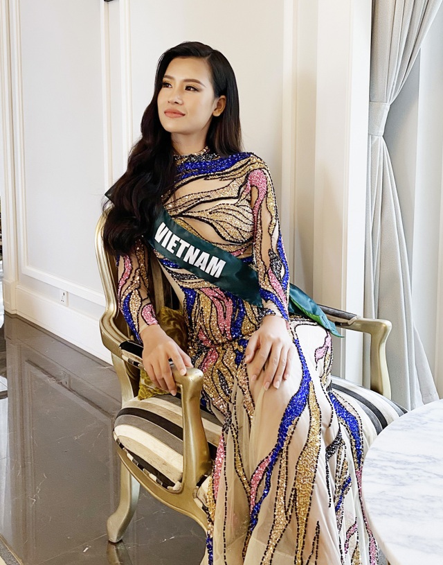 Trước Chung kết Hoa hậu Trái Đất, Thái Thị Hoa ấn tượng Trang phục dạ hội - 3 Trước Chung kết Hoa hậu Trái Đất, Thái Thị Hoa ấn tượng Trang phục dạ hội - 3