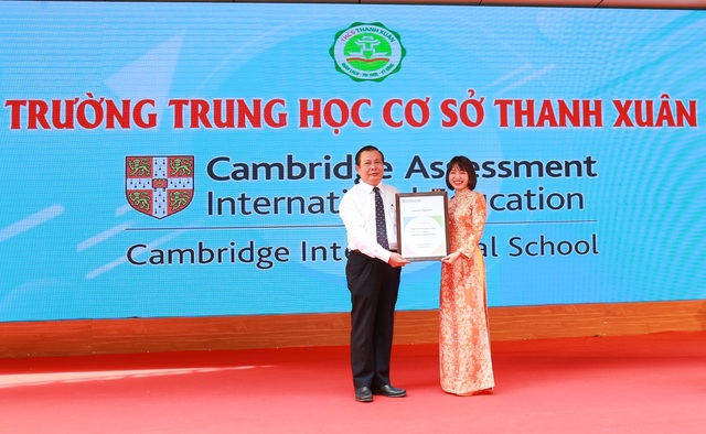 Trường THCS công lập đầu tiên được công nhận Trường Quốc tế Cambridge - 1