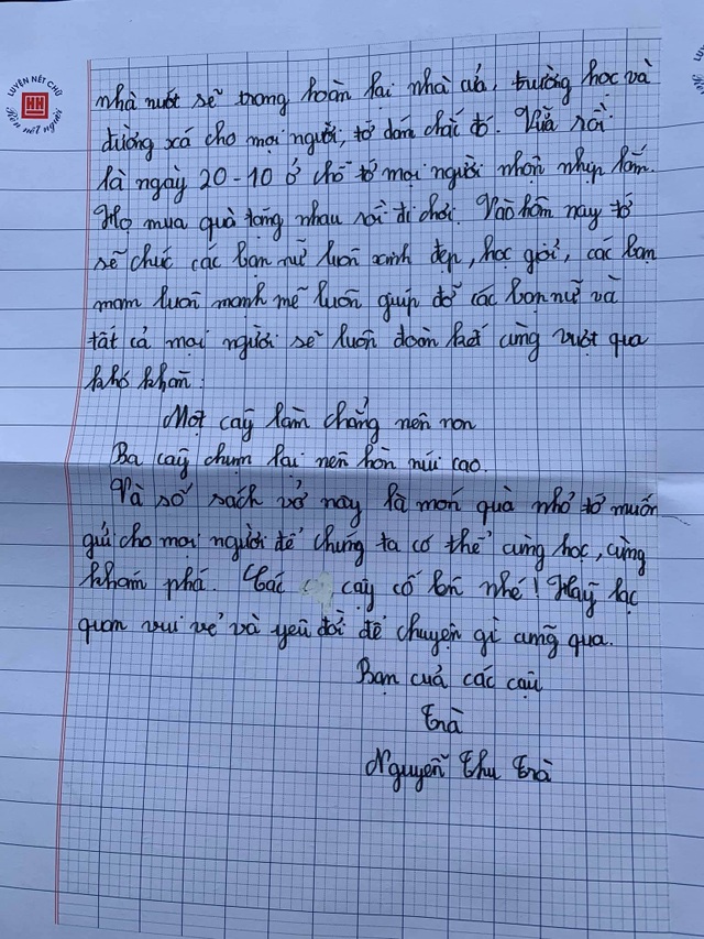 Cảm động bức thư của học sinh lớp 5 ở Hà Nội gửi các bạn vùng lũ - 3