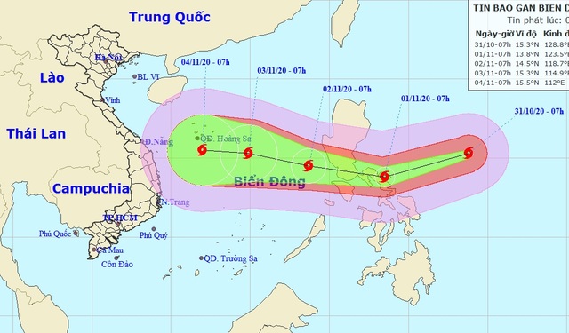 Siêu bão Goni đang hướng vào Biển Đông - 1 Siêu bão Goni đang hướng vào Biển Đông - 1