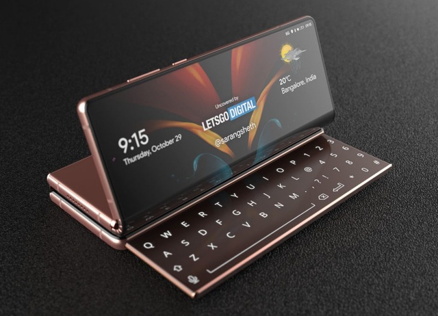Độc đáo ý tưởng smartphone màn hình gập với bàn phím trượt của Samsung - 6 Độc đáo ý tưởng smartphone màn hình gập với bàn phím trượt của Samsung - 6