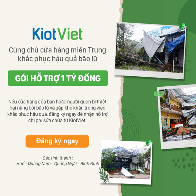 KiotViet triển khai gói hỗ trợ 1 tỷ đồng sửa cửa hàng cho chủ shop tại miền Trung - 3 KiotViet triển khai gói hỗ trợ 1 tỷ đồng sửa cửa hàng cho chủ shop tại miền Trung - 3