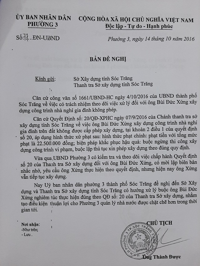 Đang xem xét xử lý khu nghỉ dưỡng không phép khủng giữa TP Sóc Trăng - 2 Đang xem xét xử lý khu nghỉ dưỡng không phép khủng giữa TP Sóc Trăng - 2