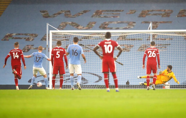 Man City 1-1 Liverpool: De Bruyne missed a penalty - 9