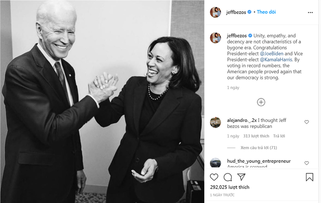 Bill Gates, Jeff Bezos nói gì trước chiến thắng của Joe Biden? - 2 Bill Gates, Jeff Bezos nói gì trước chiến thắng của Joe Biden? - 2