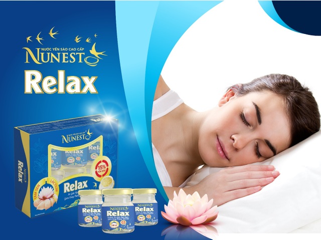 Nước yến Nunest Relax với Lactium và cao Tâm sen cho giấc ngủ ngon - 1