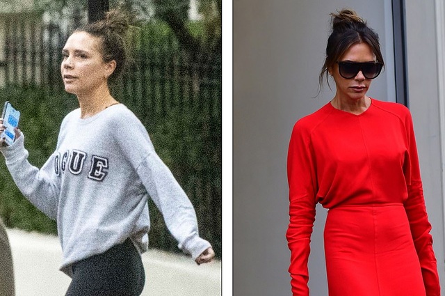Victoria Beckham và lần hiếm hoi để lộ mặt mộc - 3 Victoria Beckham và lần hiếm hoi để lộ mặt mộc - 3