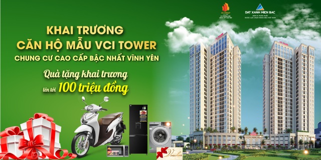 Khai trương căn hộ mẫu VCI Tower Vĩnh Yên: Sản phẩm đẳng cấp điểm sáng đầu tư - 1 Khai trương căn hộ mẫu VCI Tower Vĩnh Yên: Sản phẩm đẳng cấp điểm sáng đầu tư - 1