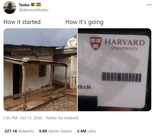 Hành trình từ nghèo đói tới Đại học Harvard của chàng trai Cameroon - 2 Hành trình từ nghèo đói tới Đại học Harvard của chàng trai Cameroon - 2