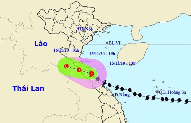 Vì sao bão số 13 đổi hướng và di chuyển chậm trước khi vào đất liền? - 2