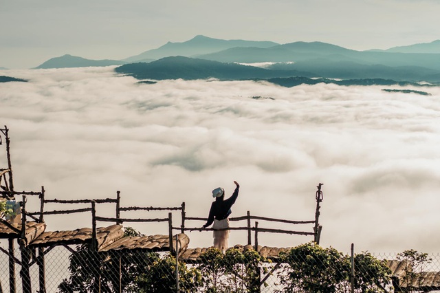 Hundreds of tourists lined up from 5 am to hunt for clouds in Dalat - 10