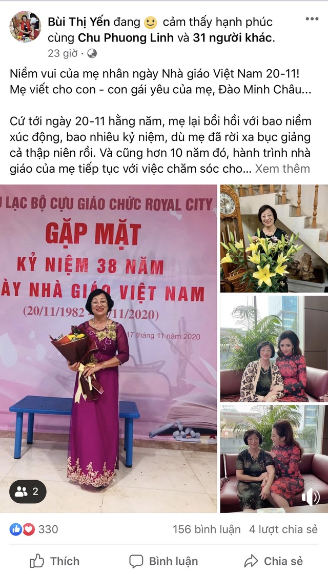 Dân mạng “trầm trồ” việc cô giáo 67 tuổi nhận quà 670 triệu đồng dịp 20/11 - 1 Dân mạng “trầm trồ” việc cô giáo 67 tuổi nhận quà 670 triệu đồng dịp 20/11 - 1