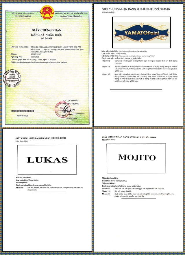 Sơn LUKAS Toàn Cầu: Phải mạnh tay trước vấn nạn xâm phạm sở hữu trí tuệ - 2 Sơn LUKAS Toàn Cầu: Phải mạnh tay trước vấn nạn xâm phạm sở hữu trí tuệ - 2