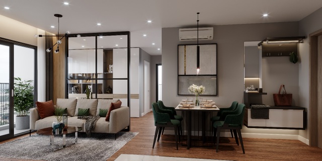 Biến hóa không gian 55 m2 thành căn hộ 2 phòng ngủ cực chuẩn - 1 Biến hóa không gian 55 m2 thành căn hộ 2 phòng ngủ cực chuẩn - 1